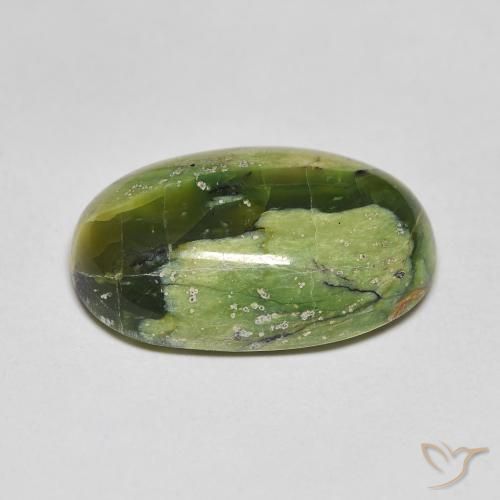 Opal Gemstone in 18.5 x 12.5 mm Size for Sale, Opal Stone in Medium Green Color