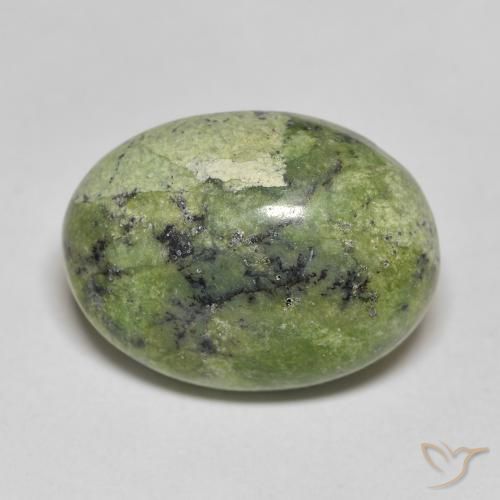 10.14ct Natural Yellowish Green Opal, Oval, Opaque