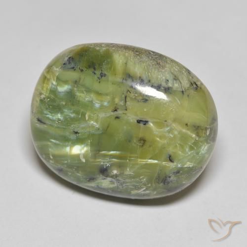 25.34 ct Green Opal Stone, Natural Opal in Cushion Cabochon Shape for Sale