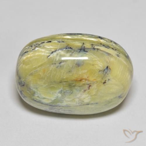 20.70ct Natural Medium Green Opal, Oval, Opaque