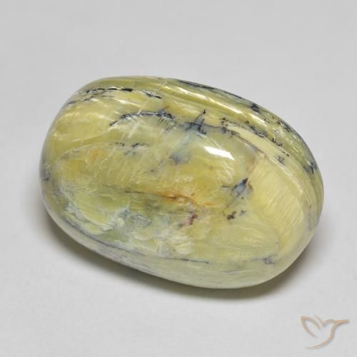 20.70 ct Green Opal Stone, Natural Opal in Oval Cabochon Shape for Sale