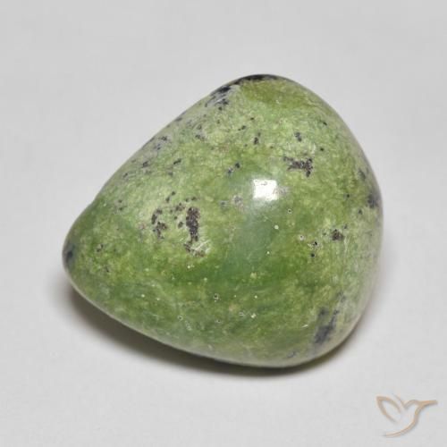 9.03ct Natural Earthy Green Opal, Pear Shape, Opaque, Photo A