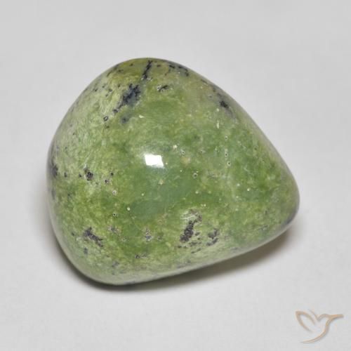 9.03 ct Green Opal Stone, Natural Opal in Pear Cabochon Shape for Sale