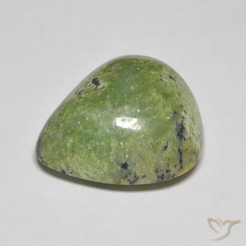 Opal Gemstone in 16.3 x 14.9 mm Size for Sale, Opal Stone in Earthy Green Color