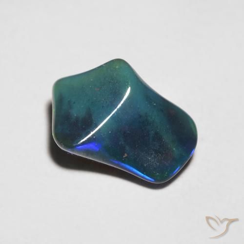 0.96 ct Multicolor Opal Stone, Natural Opal in Fancy Cabochon Shape for Sale