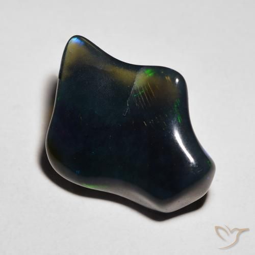 5.14 ct Multicolor Opal Stone, Natural Opal in Fancy Cabochon Shape for Sale