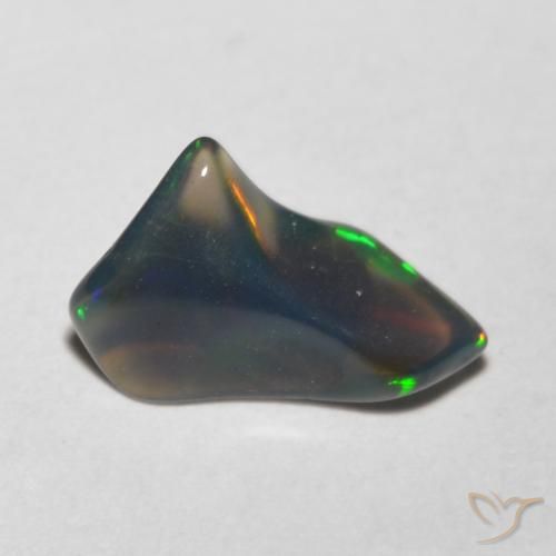 0.63 ct Multicolor Opal Stone, Natural Opal in Fancy Cabochon Shape for Sale