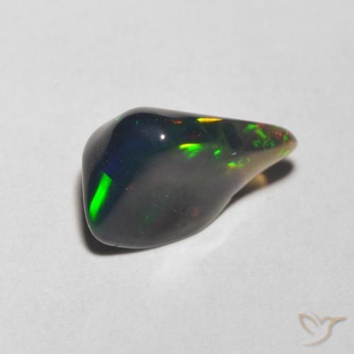 1.30 ct Multicolor Opal Stone, Natural Opal in Fancy Cabochon Shape for Sale