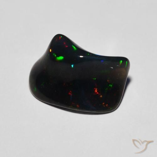 2.51 ct Multicolor Opal Stone, Natural Opal in Fancy Cabochon Shape for Sale