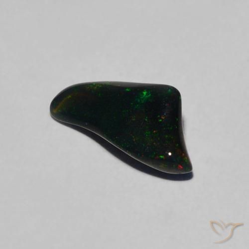 0.57 ct Multicolor Opal Stone, Natural Opal in Fancy Cabochon Shape for Sale