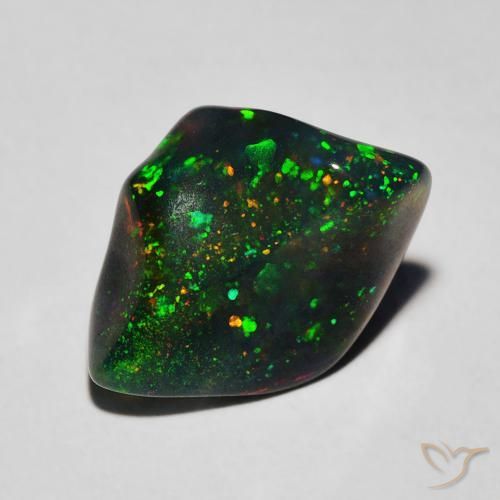 2.36 ct Multicolor Opal Stone, Natural Opal in Fancy Cabochon Shape for Sale