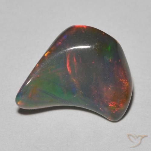 2.21 ct Multicolor Opal Stone, Natural Opal in Fancy Cabochon Shape for Sale