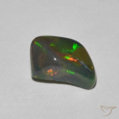 1.05 ct Multicolor Opal Stone, Natural Opal in Fancy Cabochon Shape for Sale