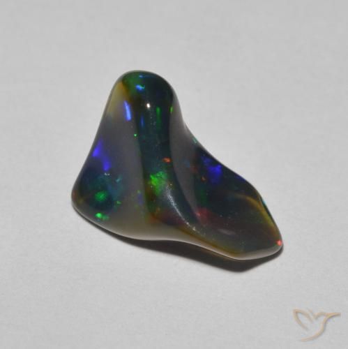 1.82 ct Multicolor Opal Stone, Natural Opal in Fancy Cabochon Shape for Sale