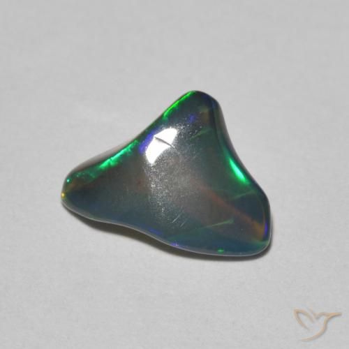 0.90 ct Multicolor Opal Gemstone, Opal Gem in Fancy Cabochon Shape for Sale.