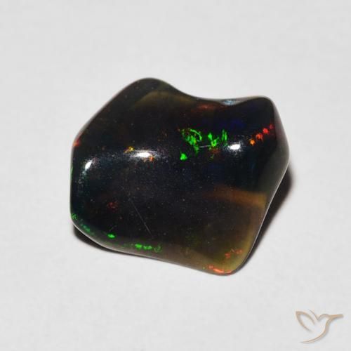 0.78 ct Multicolor Opal Stone, Natural Opal in Fancy Cabochon Shape for Sale
