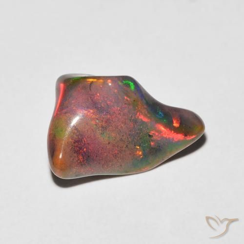 1.85 ct Multicolor Opal Stone, Natural Opal in Fancy Cabochon Shape for Sale