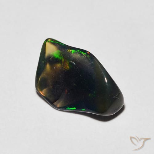 0.74 ct Multicolor Opal Stone, Natural Opal in Fancy Cabochon Shape for Sale