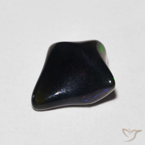 0.73 ct Multicolor Opal Stone, Natural Opal in Fancy Cabochon Shape for Sale