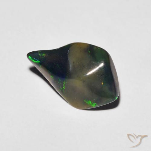 0.91 ct Multicolor Opal Stone, Natural Opal in Fancy Cabochon Shape for Sale