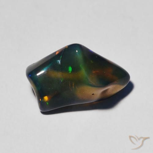 2.35ct Natural Multicolor Opal, Fancy, Translucent, Photo A