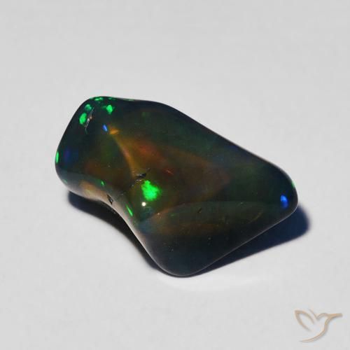2.35 ct Multicolor Opal Stone, Natural Opal in Fancy Cabochon Shape for Sale