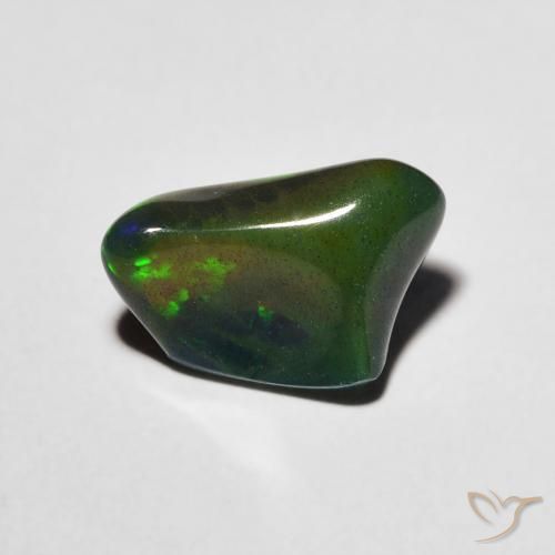 1.60 ct Multicolor Opal Stone, Natural Opal in Fancy Cabochon Shape for Sale
