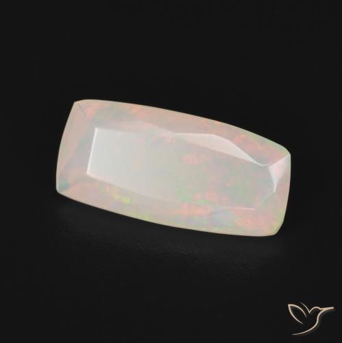 1.25 ct Multicolor Opal Stone, Natural Opal in Cushion-Cut Shape for Sale