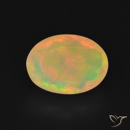 1.70ct Natural Multicolor Opal, Oval, Transparent