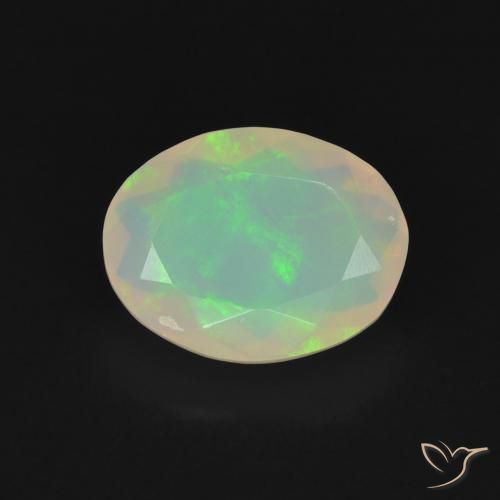 1.10ct Natural Multicolor Opal, Oval, Transparent