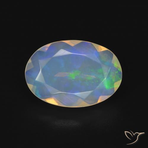 2.05ct Natural Multicolor Opal, Oval, Transparent