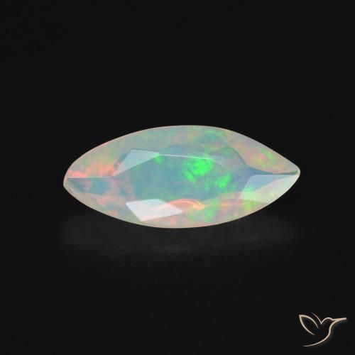 0.75ct Natural Multicolor Opal, Marquise, Transparent