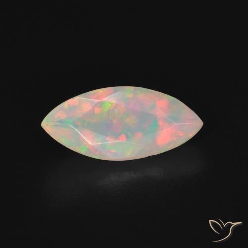 0.71ct Natural Multicolor Opal, Marquise, Transparent, Photo A