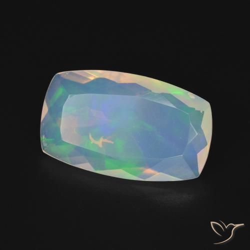 2.67 ct Multicolor Opal Stone, Natural Opal in Cushion-Cut Shape for Sale