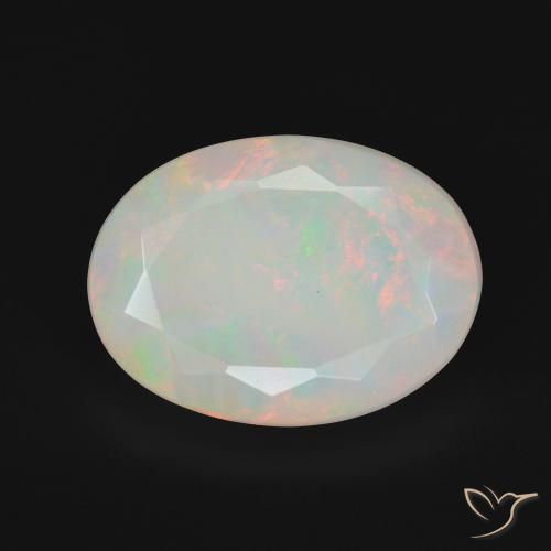 5.28ct Natural Multicolor Opal, Oval, Opaque