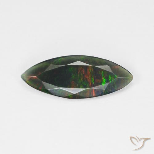 1.01ct Natural Multicolor Opal, Marquise, Transparent, Photo A