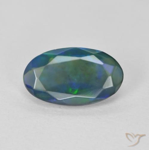 1.12ct Natural Multicolor Opal, Oval, Transparent