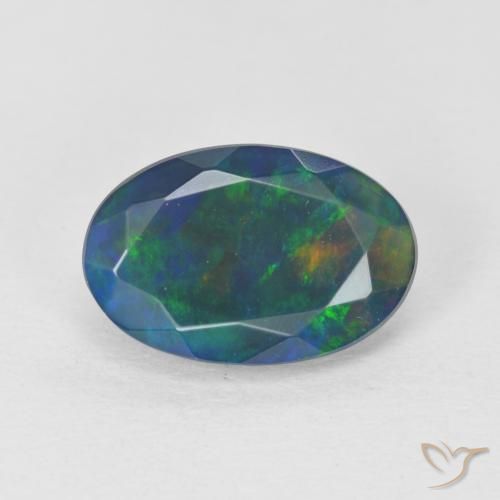 1.32ct Natural Multicolor Opal, Oval, Transparent