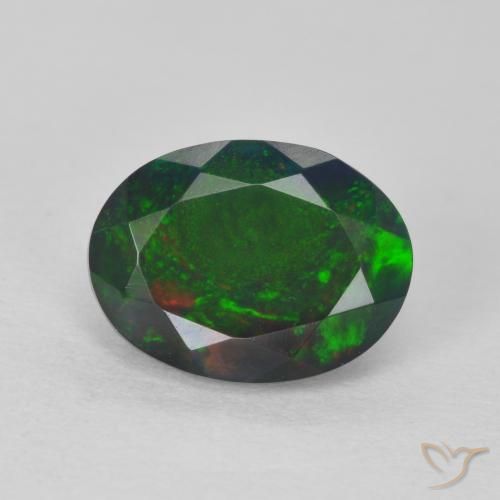 1.70ct Natural Multicolor Opal, Oval, Translucent