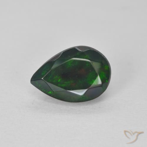0.95ct Natural Multicolor Opal, Pear Shape, Translucent
