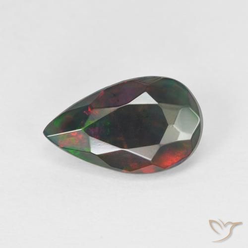 1.11ct Natural Multicolor Opal, Pear Shape, Translucent