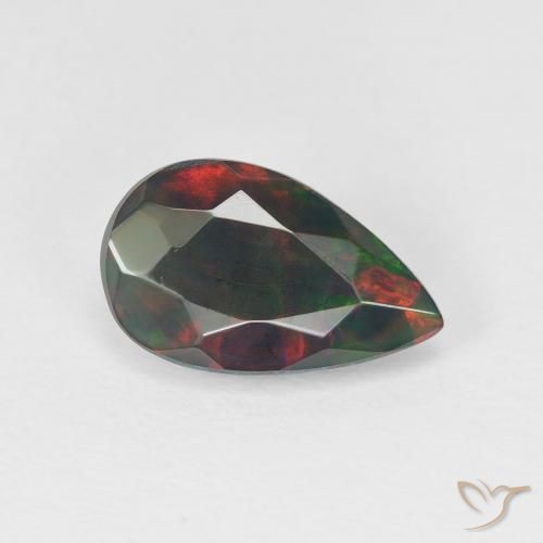 1.11 ct Multicolor Opal Stone, Natural Opal in Pear Facet Shape for Sale