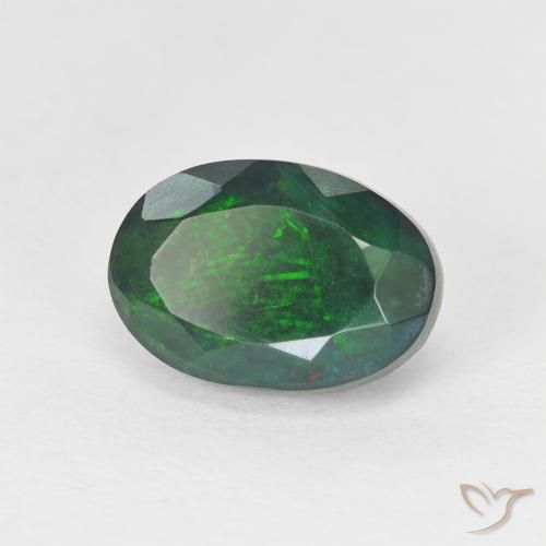 1.92 ct Multicolor Opal Stone, Natural Opal in Oval Facet Shape for Sale