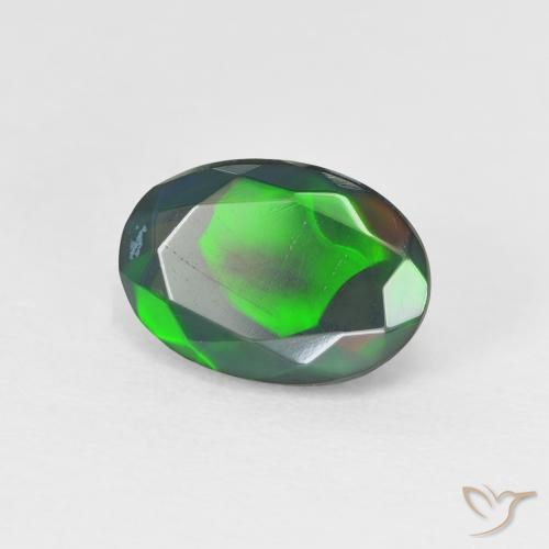 1.52 ct Multicolor Opal Stone, Natural Opal in Oval Facet Shape for Sale