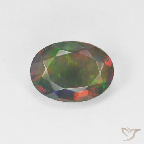 1.65ct Natural Multicolor Opal, Oval, Translucent, Photo A