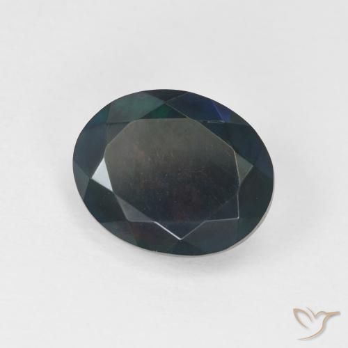 2.02 ct Multicolor Opal Stone, Natural Opal in Oval Facet Shape for Sale