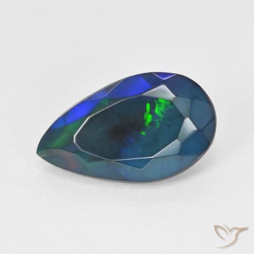 2.34ct Natural Multicolor Opal, Pear Shape, Translucent, Photo A
