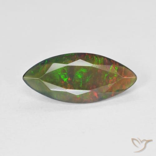 1.53ct Natural Multicolor Opal, Marquise, Translucent