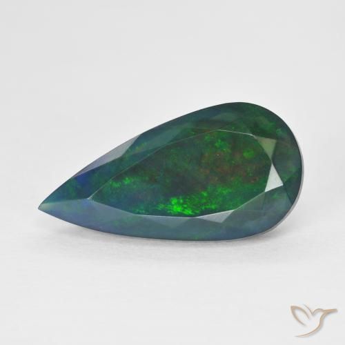 3.48ct Natural Multicolor Opal, Pear Shape, Translucent
