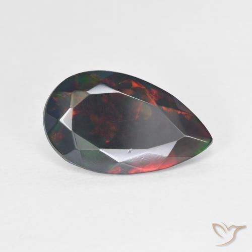2.20ct Natural Multicolor Opal, Pear Shape, Translucent